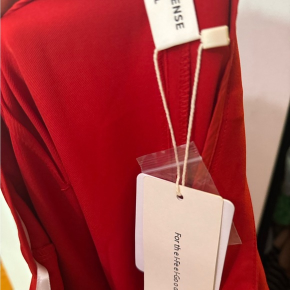 COMMENSE Middle Waist Pleated Tapered Pants - Picture 4 of 5